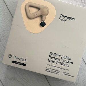 Therabody theragun in sand new in box unopened exclusive color!